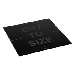 Cut-to-Size Black Acrylic Sheet - Cast 2025