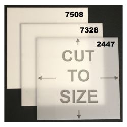 Cut-to-Size White Acrylic Sheet - Cast
