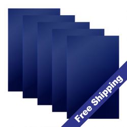 Glowforge®-Compatible 12" x 19" x 1/8" Blue Acrylic Sheets - 5 Pack
