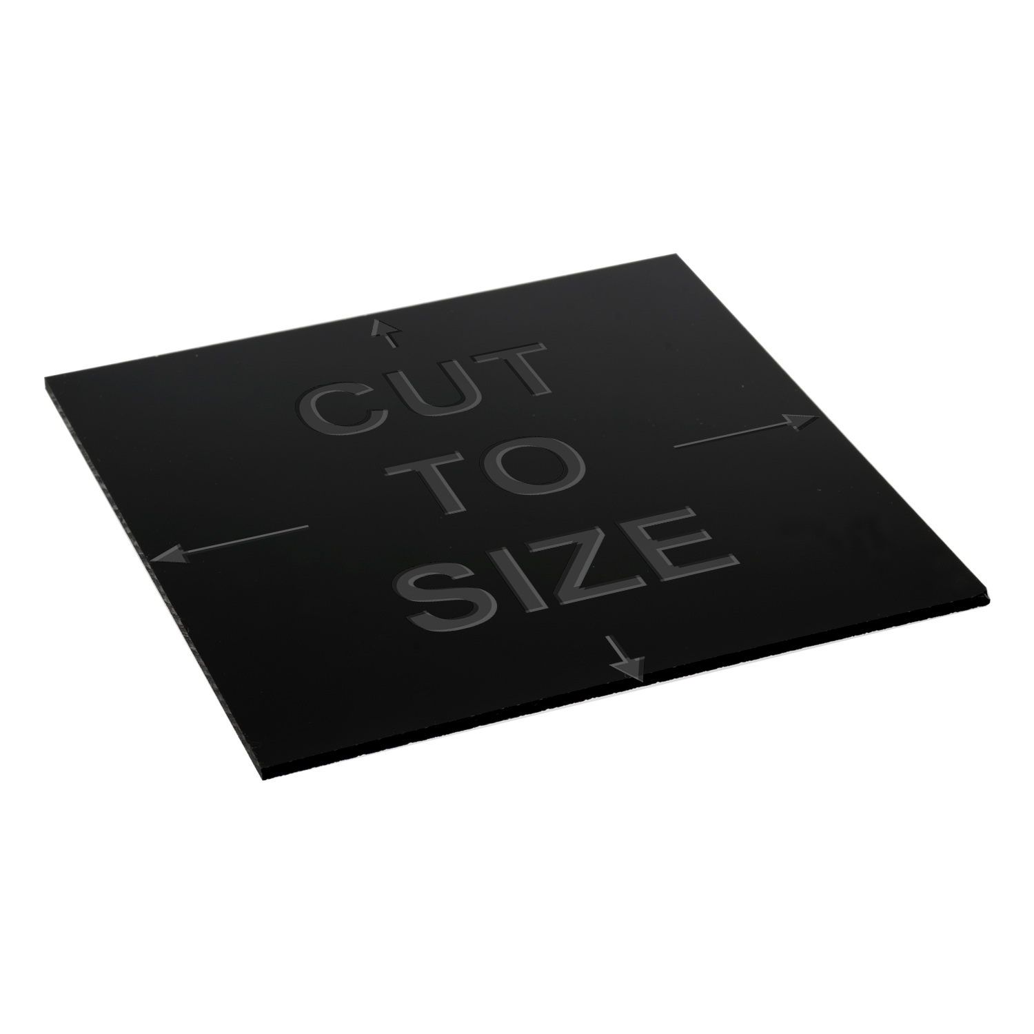 Various sizes Perspex® Black 962 Cast Acrylic Plastic Sheet Panel custom 