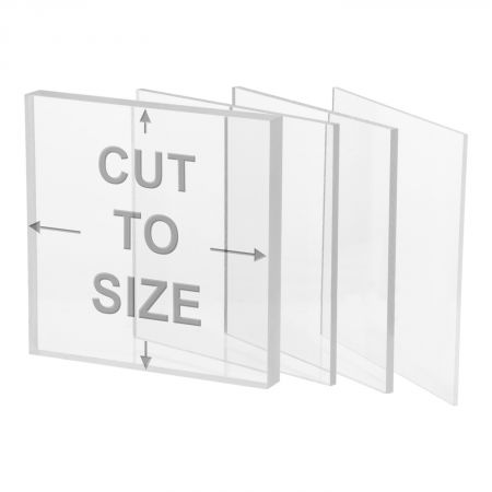 750mm x 750mm Clear Acrylic Perspex Plastic Sheet Custom Cut Size 2MM Thickness