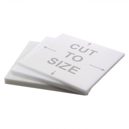 Cut to Size! Priced/Square Foot 1/2” Cutting Board Textured White HDPE Sheet 