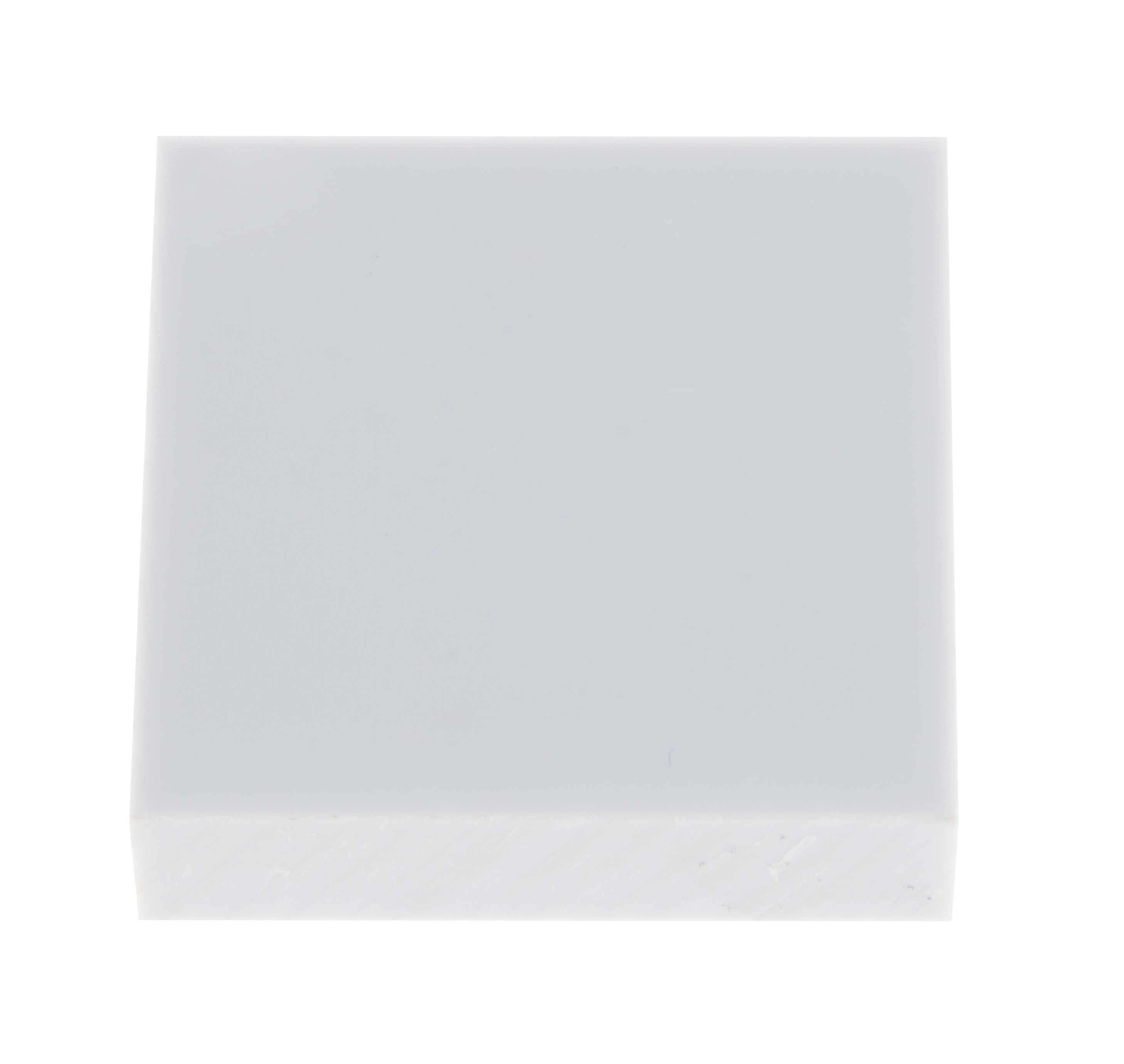 US Stock 20mm x 3.937" x 3.937" UHMW PE Plastic Sheet Plate Natural White 
