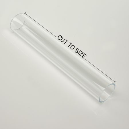 Clear Plastic Acrylic Perspex Tube OD 6 to 150mm Hollow Pipe PMMA 500mm cut 